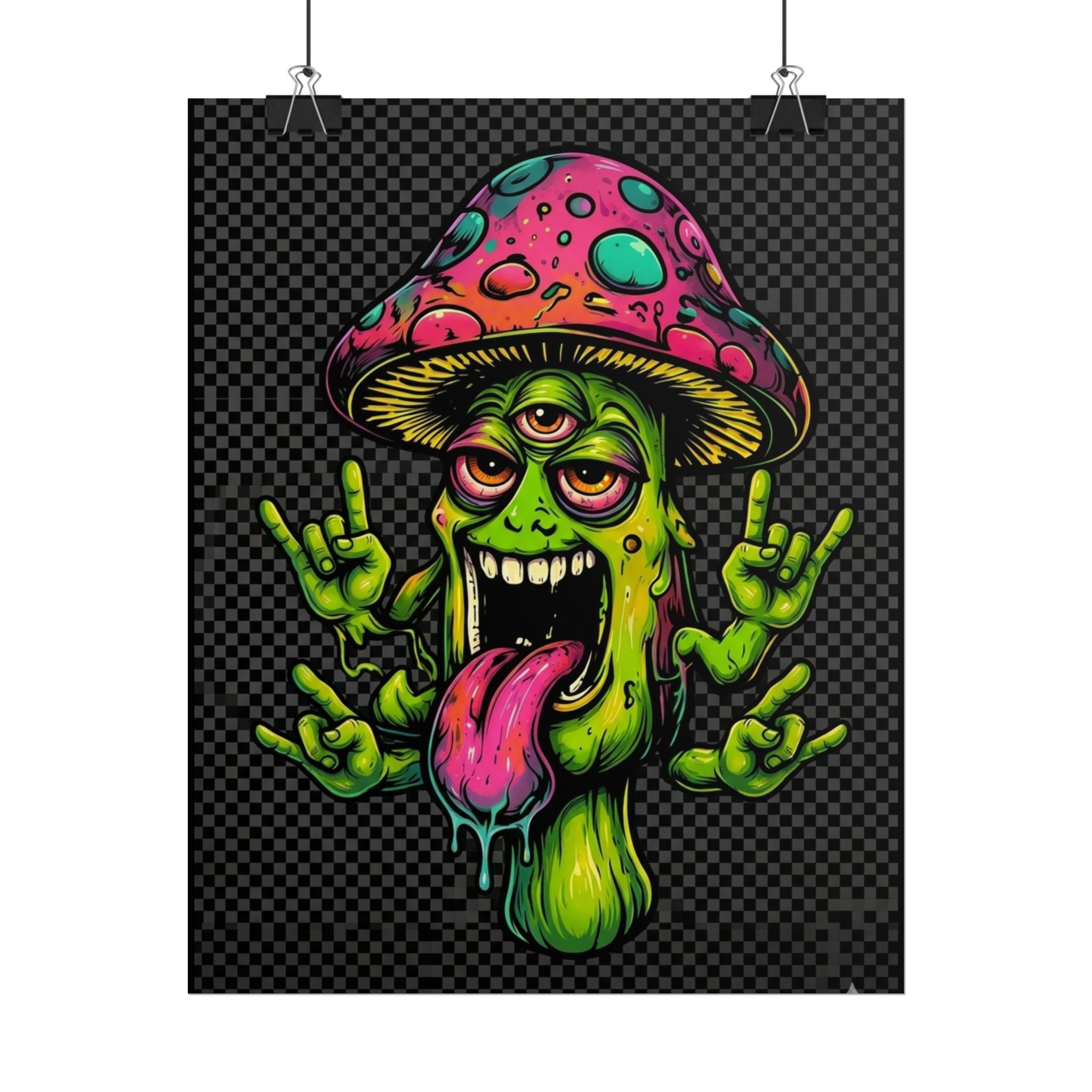 Stay Woke Mushroom Monster Poster