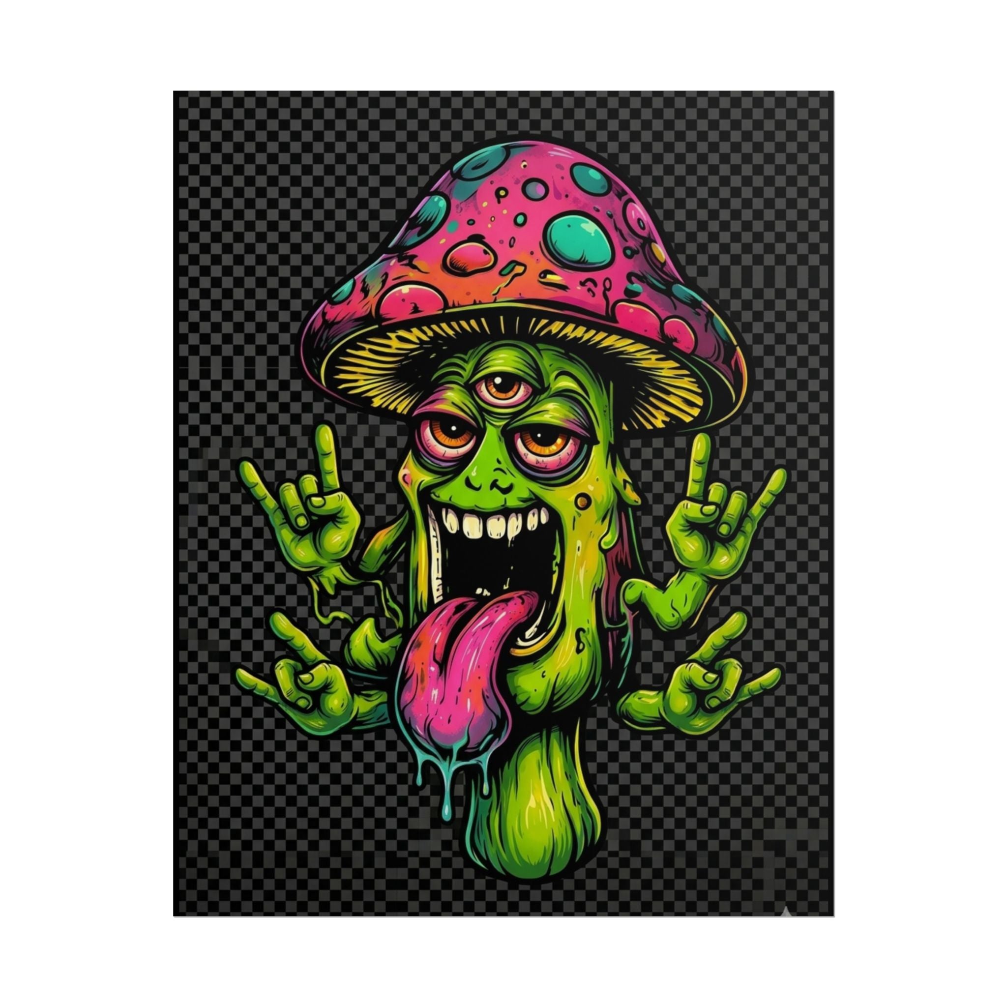 Stay Woke Mushroom Monster Poster