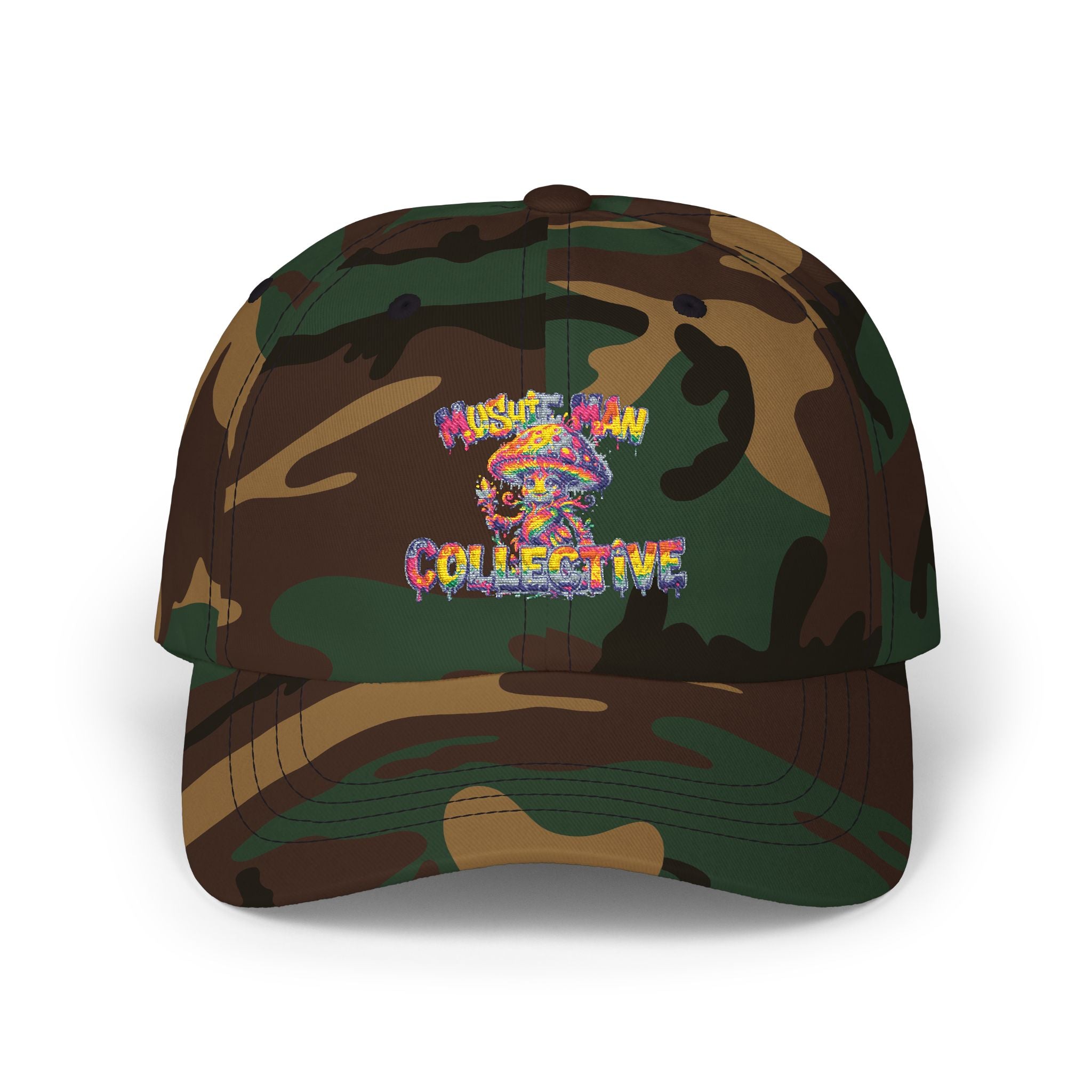 'Mushroom Collective' Retro Graphic Baseball Hat