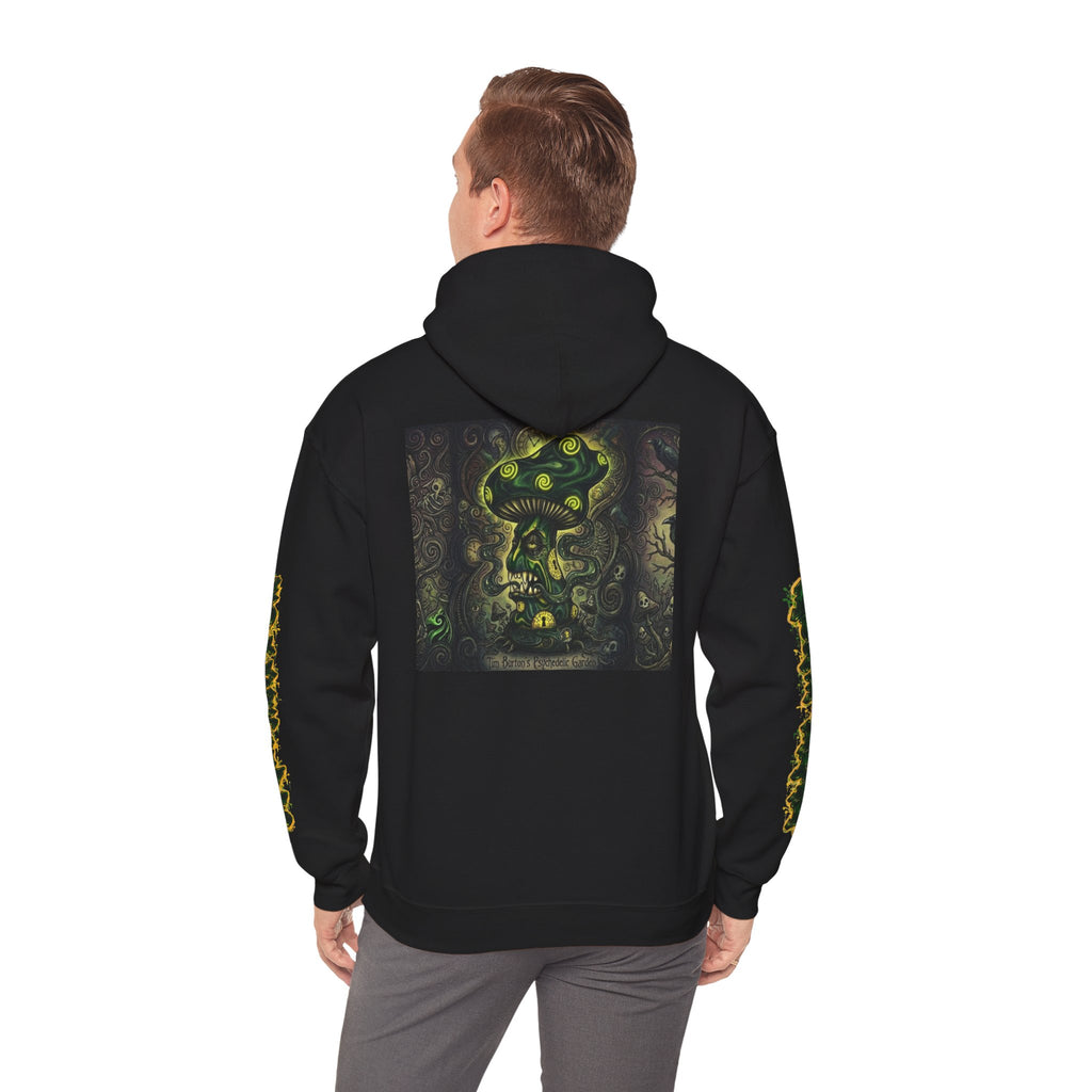 White Jimmy  — Psychedelic Forest Graphic Hooded Sweatshirt