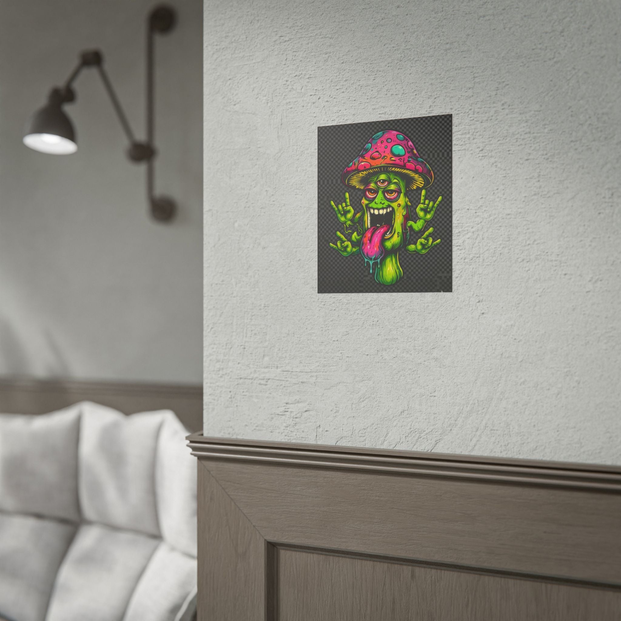 Stay Woke Mushroom Monster Poster