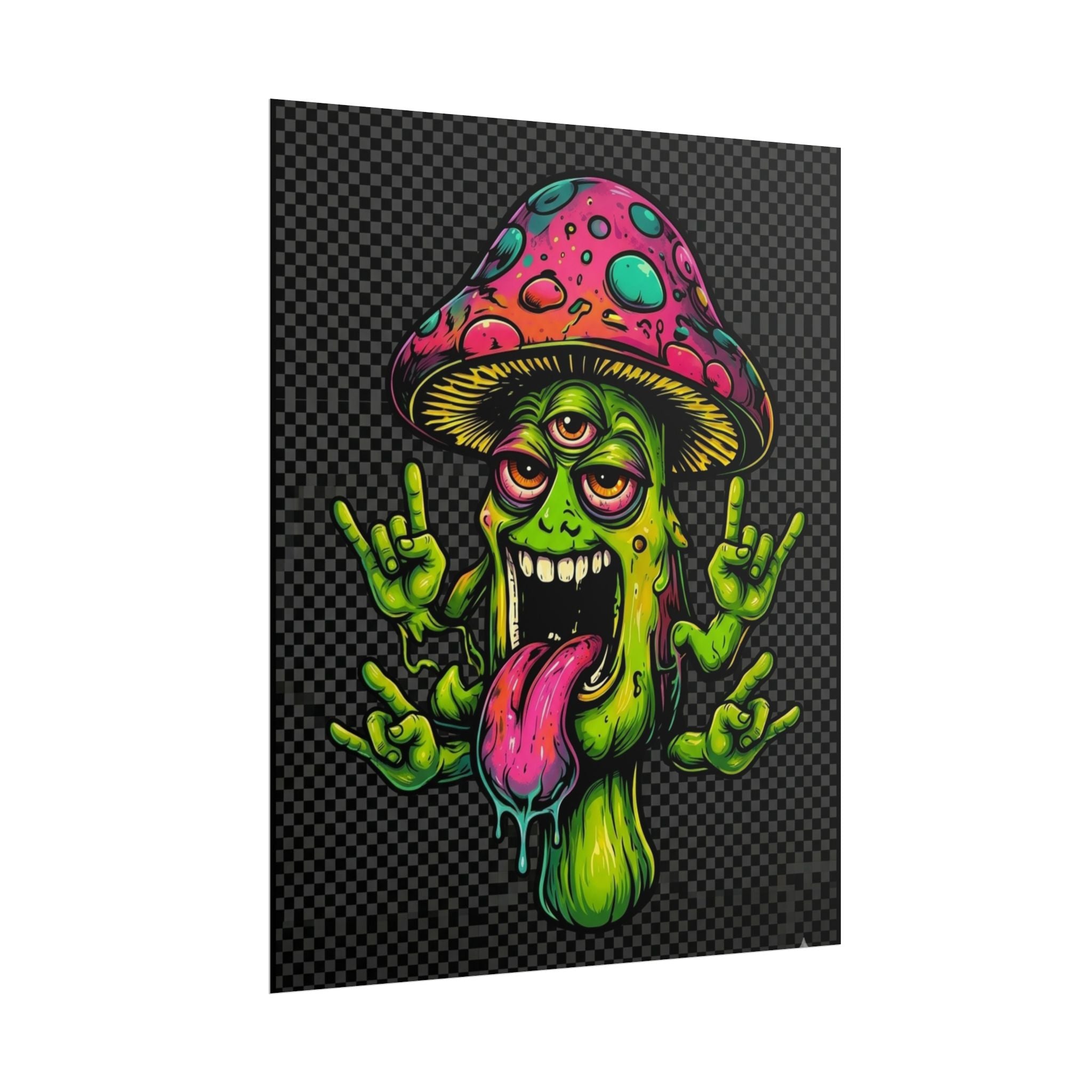 Stay Woke Mushroom Monster Poster