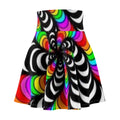 Vibrant Hypnotic Vortex Rave Mini Skirt