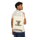 Mushroom Man Collective Colorful Psychedelic Canvas Tote